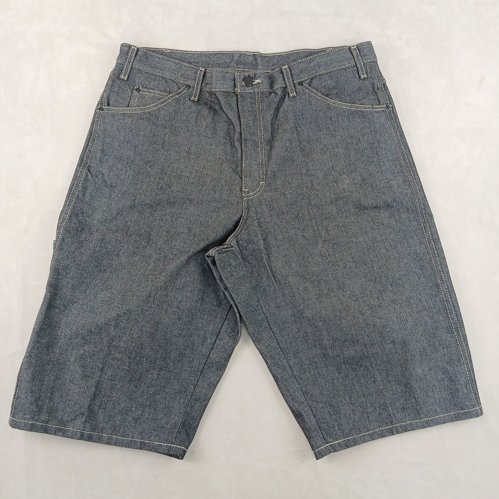 Dickies 38x14 Mens Jorts Short Denim Baggy Black 2011‎ FLAWS